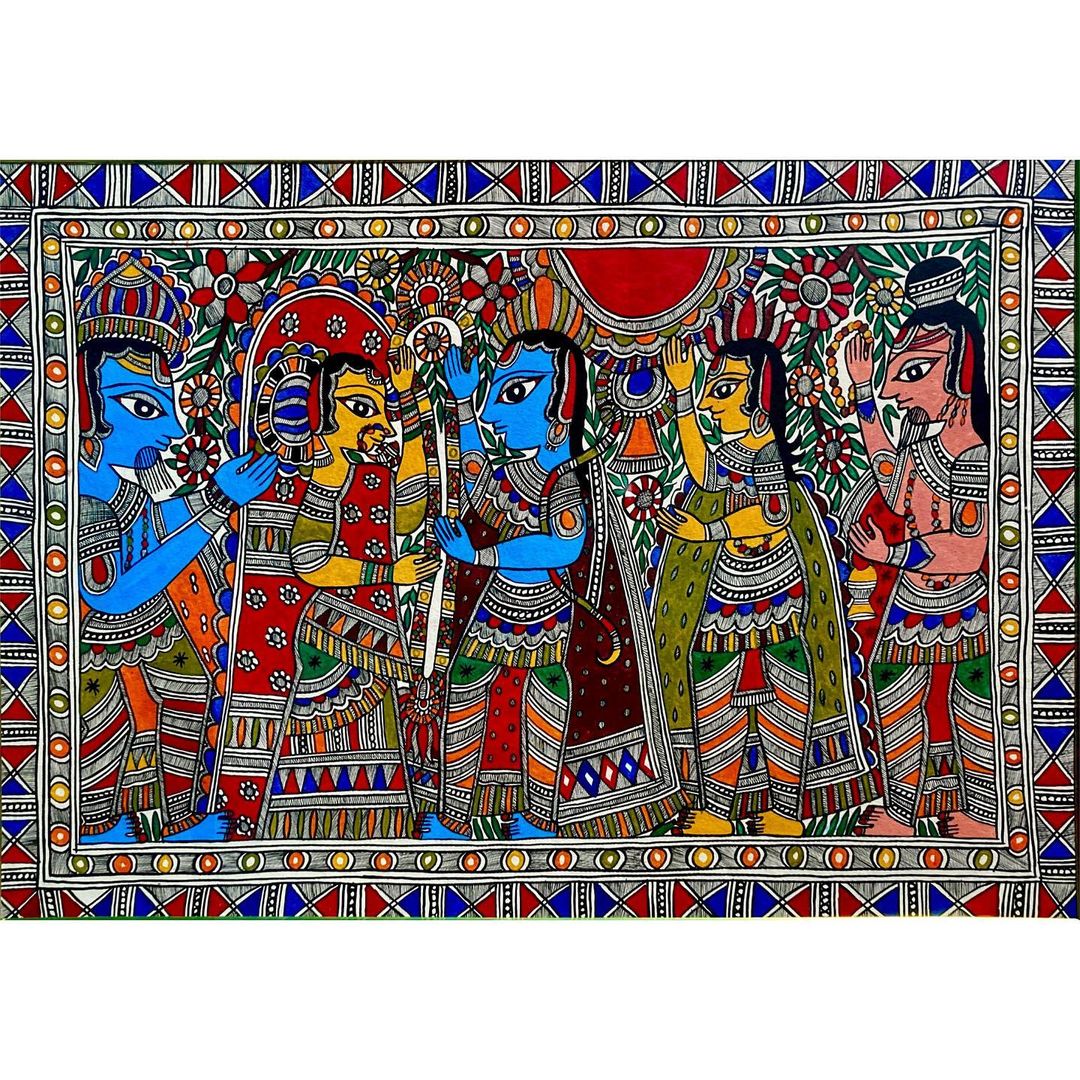 Handpainted Kalighat Painting