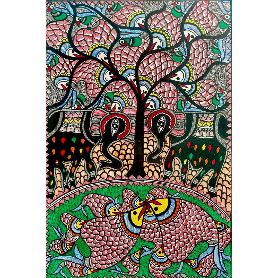 Handpainted Gond Painting