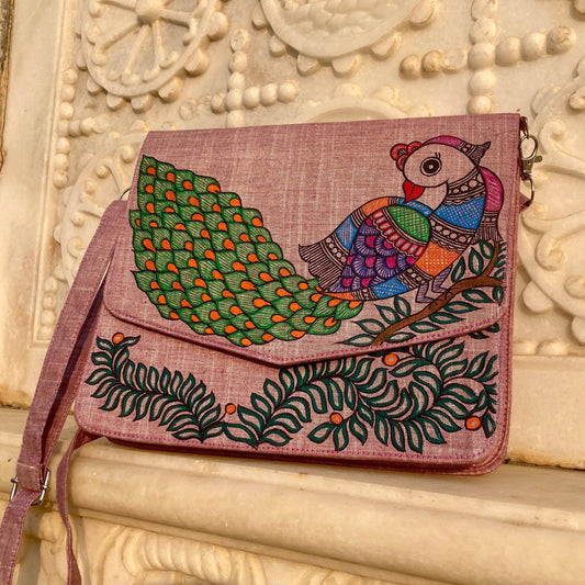 Handcrafted Madhubani  Ladies Purse