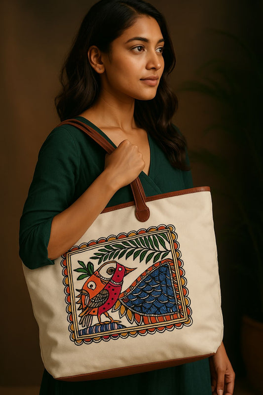Handcrafted Madhubani  Hand Bag